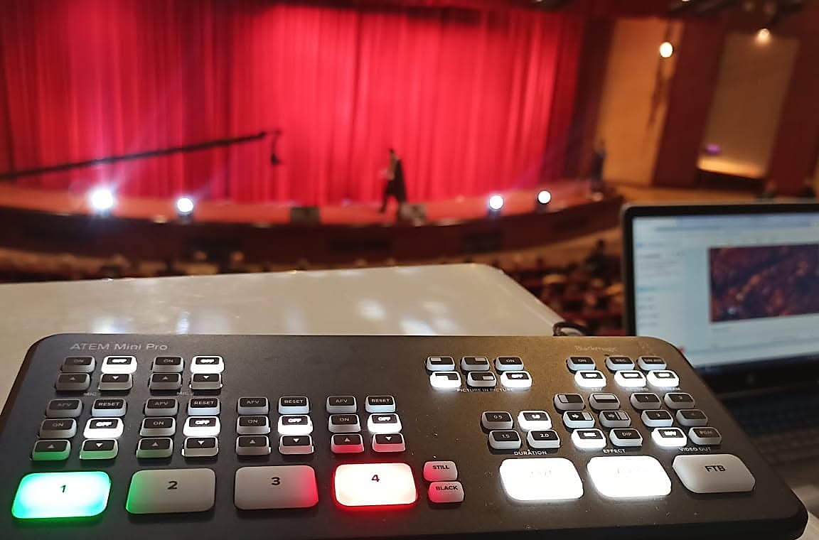 Switcher at event venue
